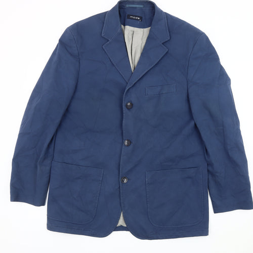 Mode Blue Men's Blazer 40S Cotton Elastane Casual