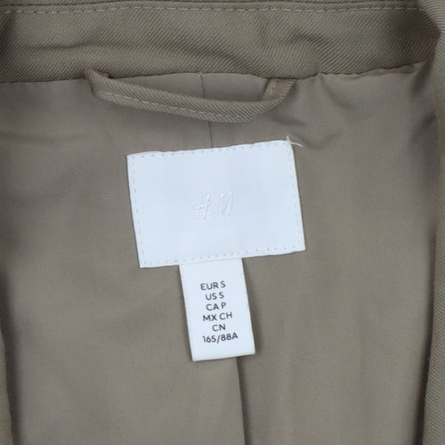 H&M Women's Beige Blazer, S, Single-Breasted, Lined