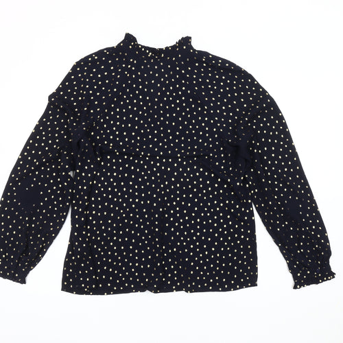 Marks and Spencer Women’s Blue Polka Dot Blouse Size 12