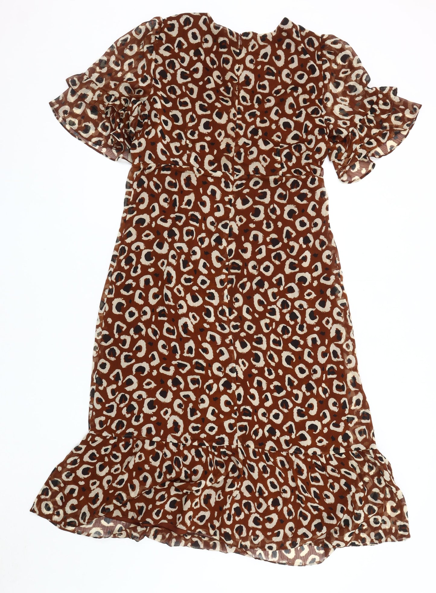 Wallis Women's Multicoloured Animal Print Dress UK 14