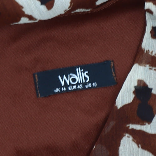 Wallis Women's Multicoloured Animal Print Dress UK 14
