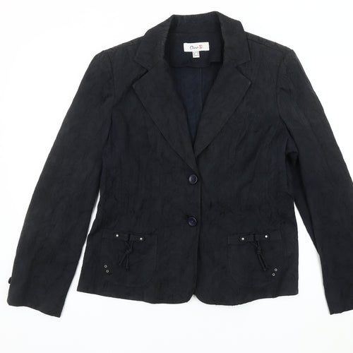 Oscar B. Women's Black Blazer, Size 12, Regular Fit