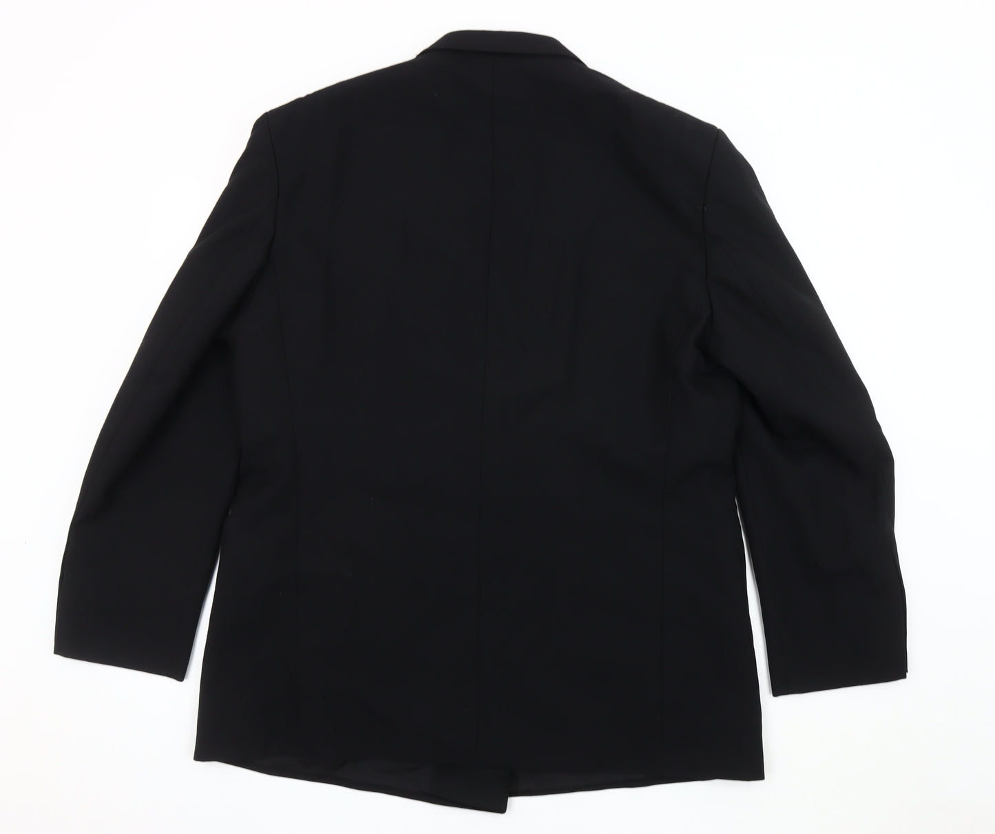 St Michael Men's Black Medium Double-Breasted Tuxedo Blazer 44R