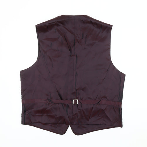 Daniel Hechter Men's Black Wool Waistcoat - Size 44, Regular Fit