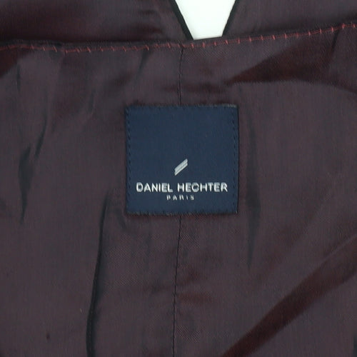 Daniel Hechter Men's Black Wool Waistcoat - Size 44, Regular Fit