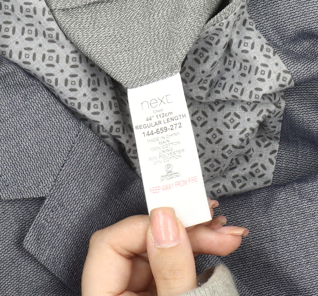 Next Men's Blue Slim Fit Blazer Size 44R