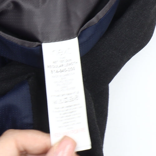 Next Men's Black Blazer 40R Regular Fit Business Jacket