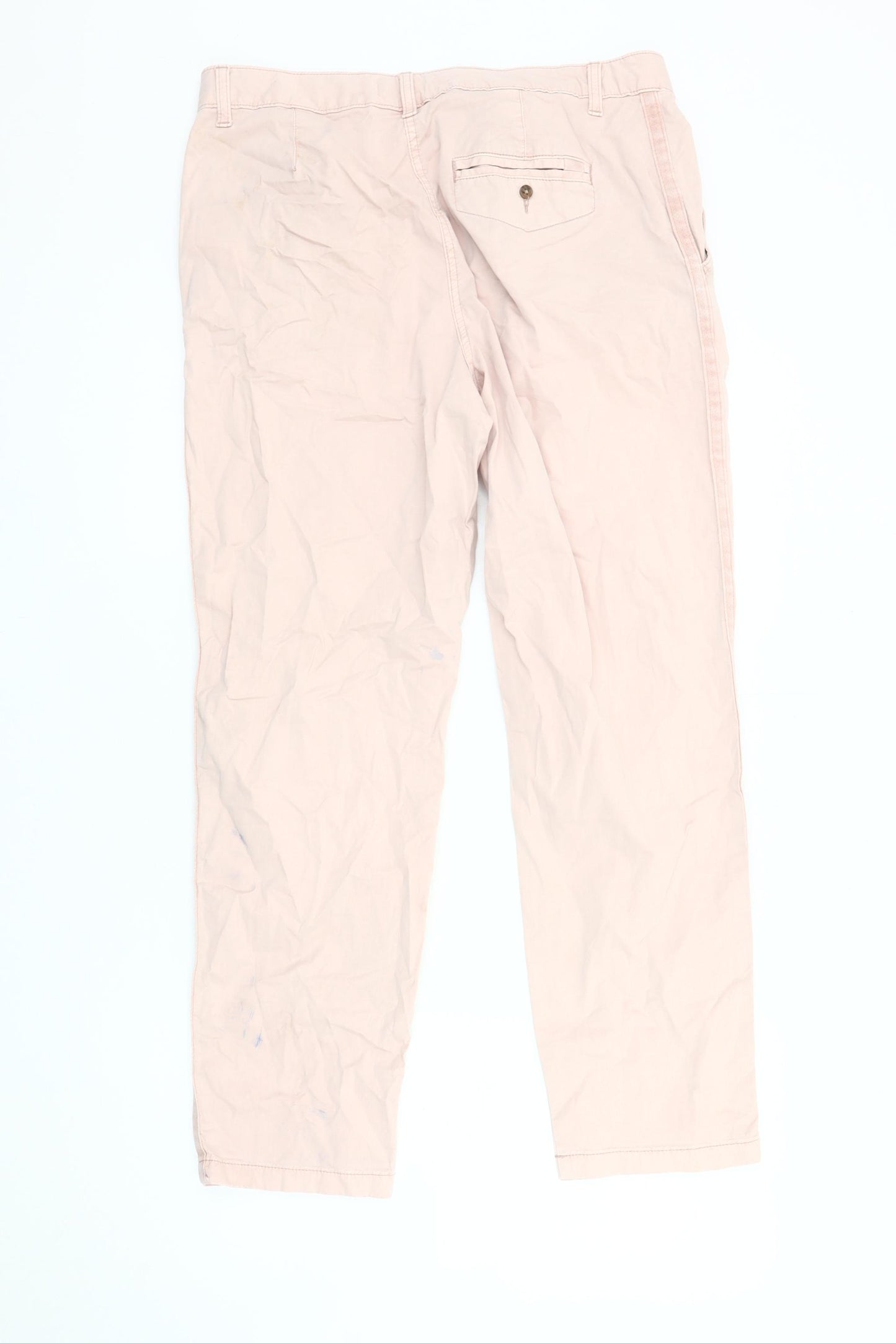 Marks and Spencer Women's Pink Cotton Trousers