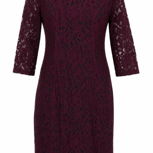 Elegant Women's Purple Sheath Dress, Size 12, Party Ready