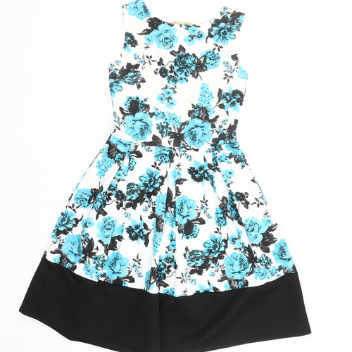 Cameo Rose Women's Multicolour Floral A-Line Dress Size 10
