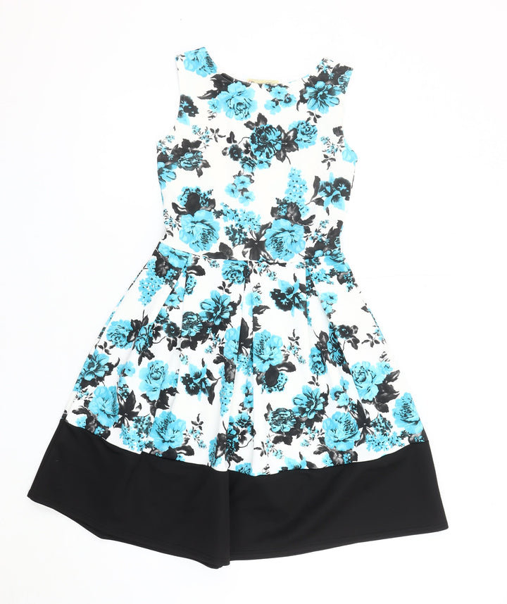 Cameo Rose Women's Multicolour Floral A-Line Dress Size 10