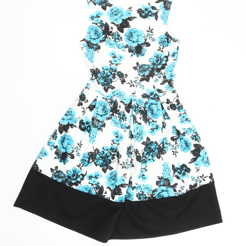 Cameo Rose Women's Multicolour Floral A-Line Dress Size 10