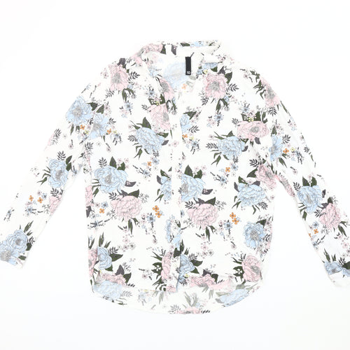 H&M Women’s Multicoloured Floral Blouse Size 10