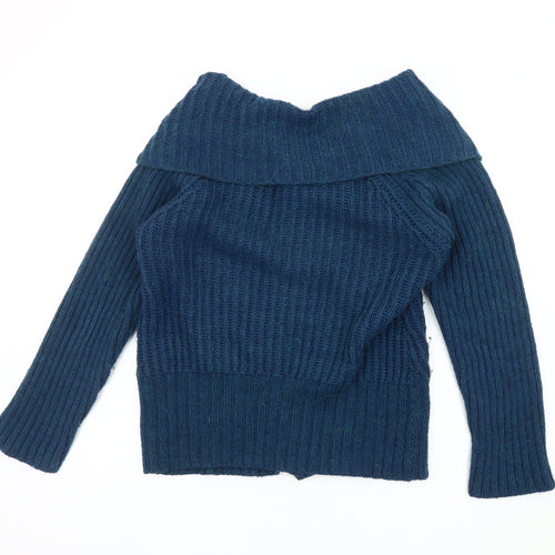 Per Una Women's Blue Cardigan - M, Knit Wool Blend