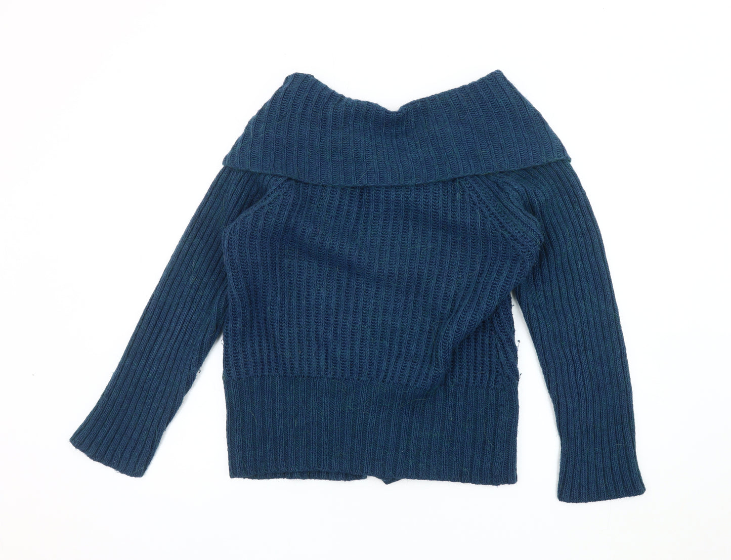 Per Una Women's Blue Cardigan - M, Knit Wool Blend