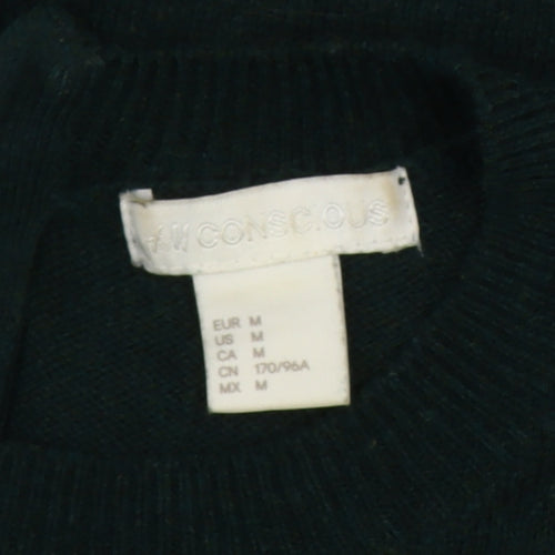 H&M Conscious Women's Green Pullover Jumper, Size M
