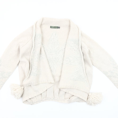 Mint Velvet Women's Ivory Wrap Cardigan Size 10