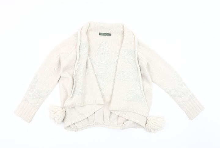 Mint Velvet Women's Ivory Wrap Cardigan Size 10