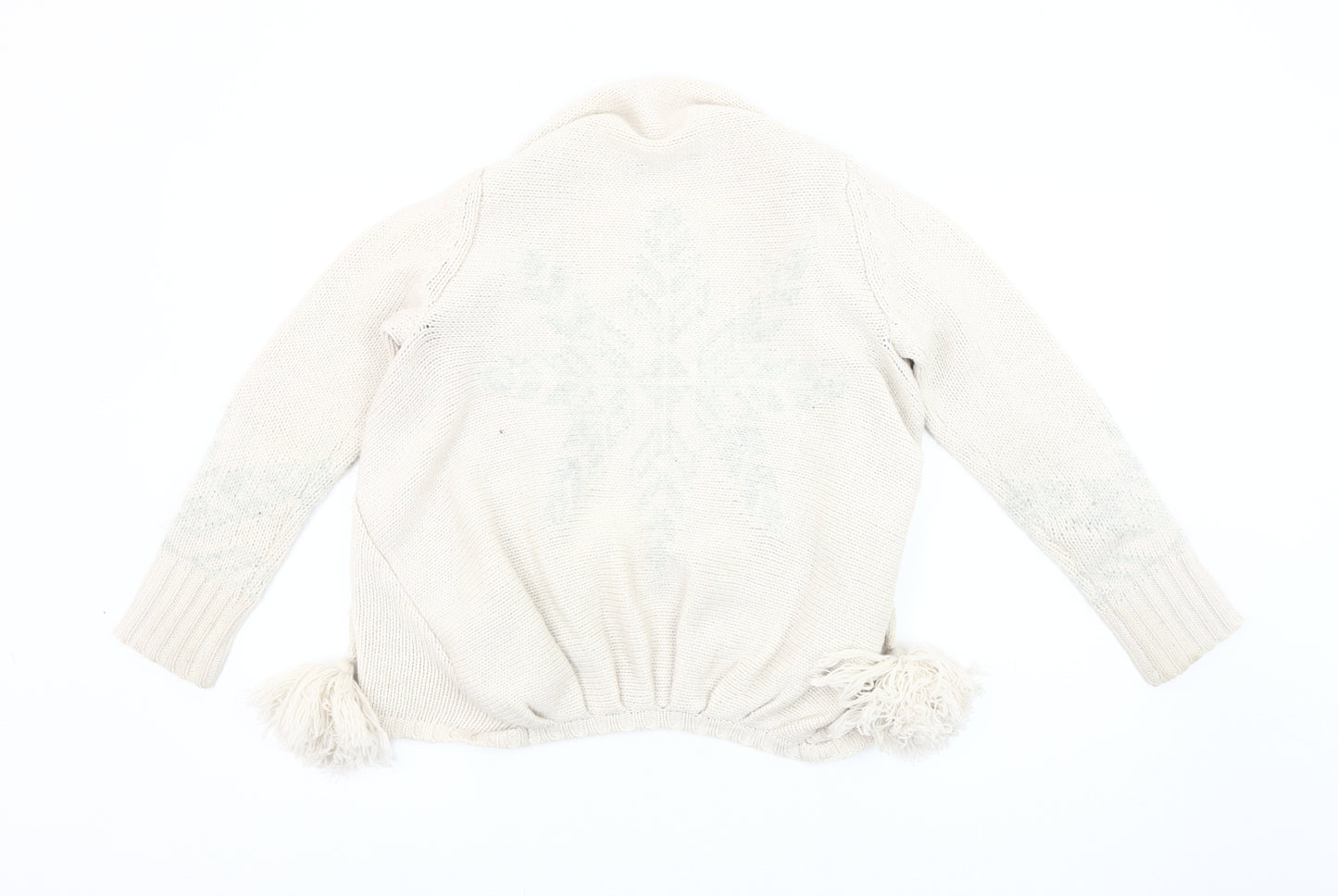 Mint Velvet Women's Ivory Wrap Cardigan Size 10