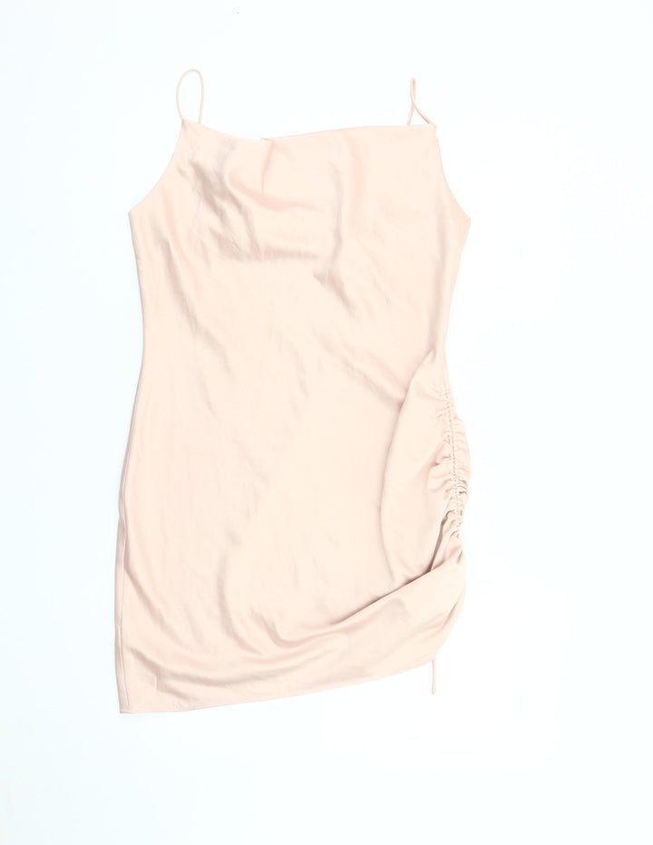 Topshop Women Pale Pink Slip Dress Size 10