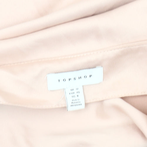 Topshop Women Pale Pink Slip Dress Size 10