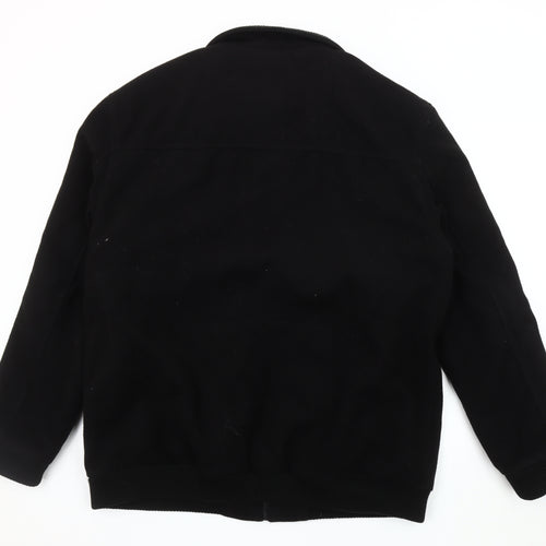Greenwoods Men's Black XL Casual Zip Jacket