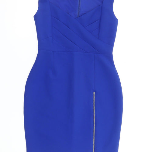 Lipsy Women's Blue Bodycon Dress Size 10