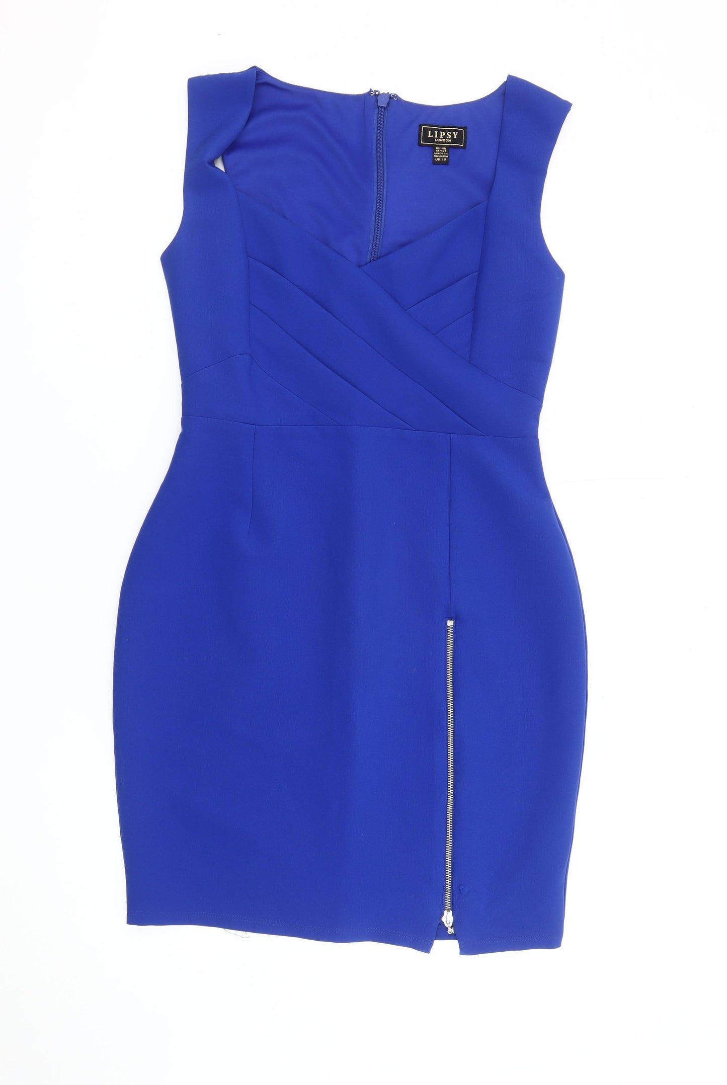Lipsy Women's Blue Bodycon Dress Size 10