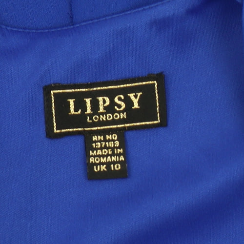 Lipsy Women's Blue Bodycon Dress Size 10