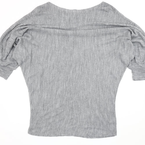 Friends Like These Grey Women's Jumper UK 14 Boat Neck