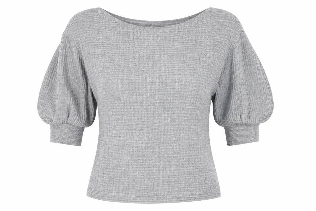 Friends Like These Grey Women's Jumper UK 14 Boat Neck