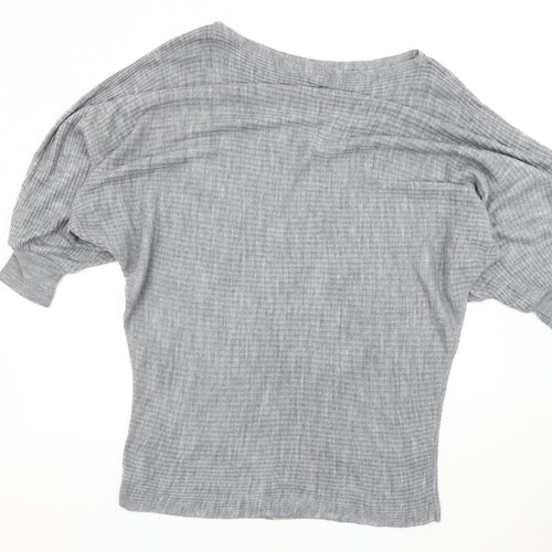 Friends Like These Grey Women's Jumper UK 14 Boat Neck