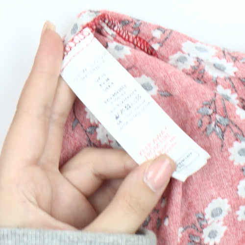 New Look Maternity Red Floral Midi Dress, Size 10