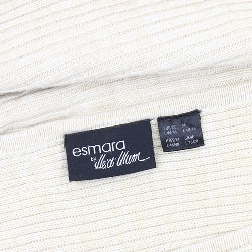 Esmara by Heidi Klum Women's Beige Pullover Jumper Size L