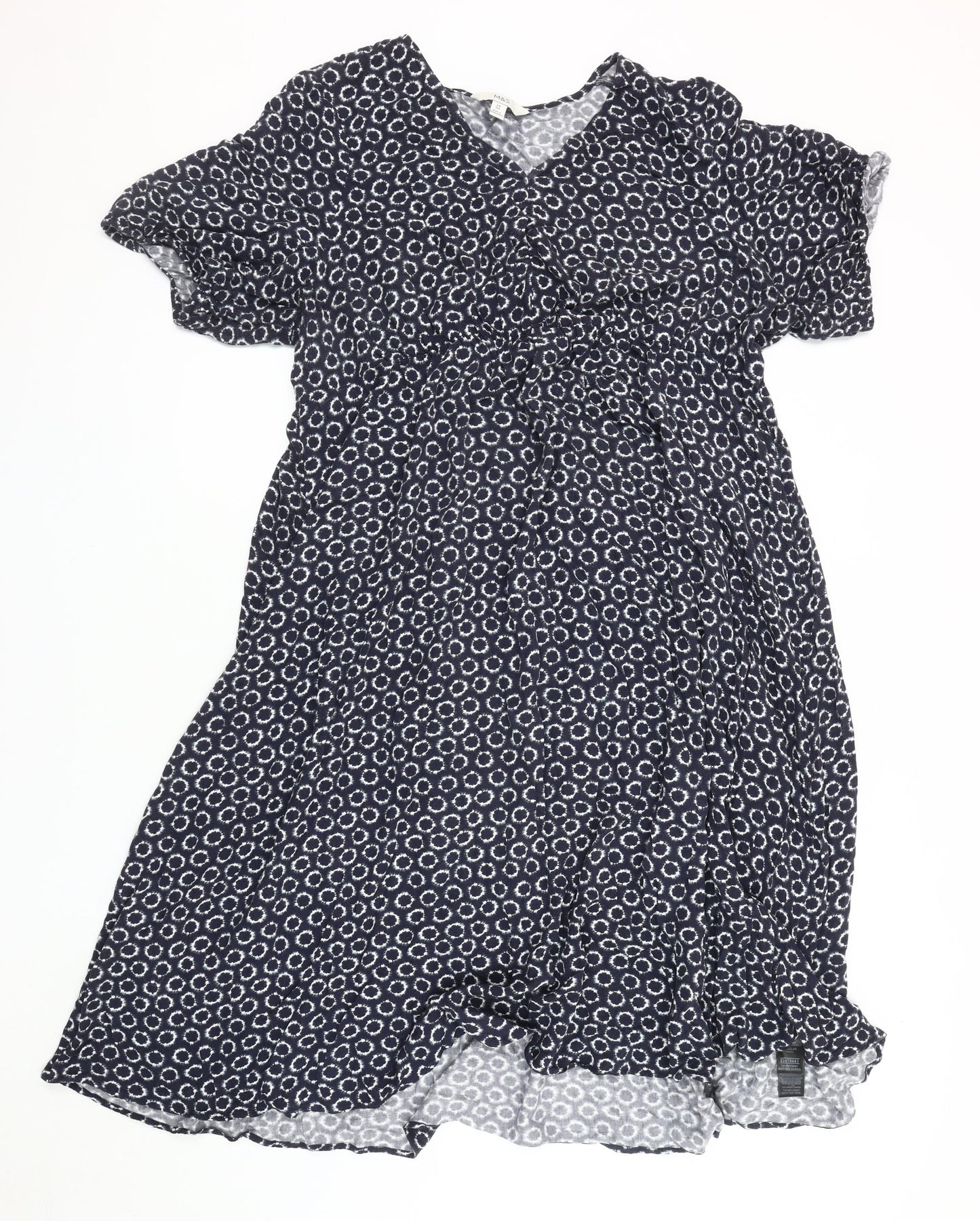 Marks and Spencer Women's Geometric Midi Dress, Size 24
