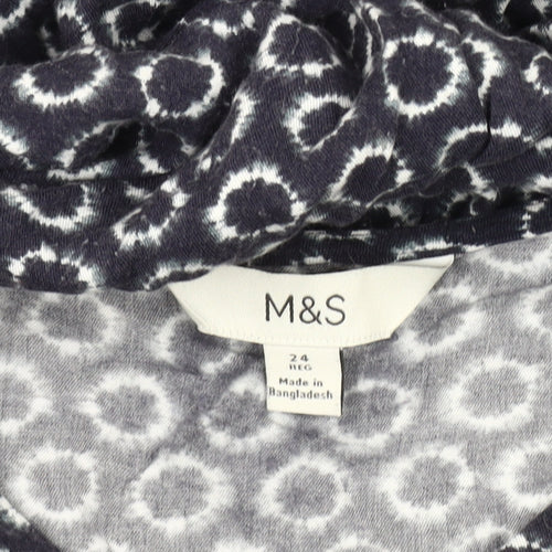 Marks and Spencer Women's Geometric Midi Dress, Size 24
