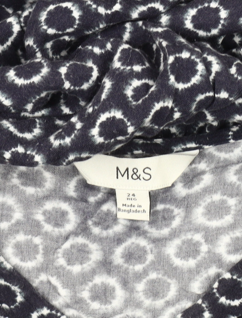 Marks and Spencer Women's Geometric Midi Dress, Size 24