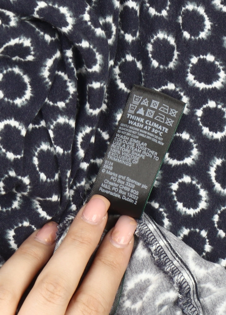 Marks and Spencer Women's Geometric Midi Dress, Size 24