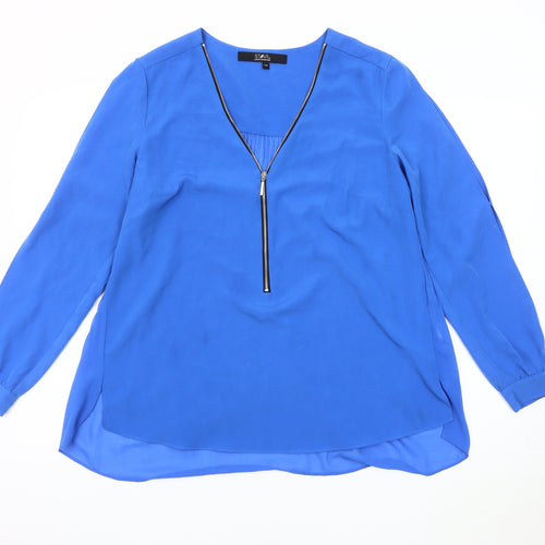 Star by Julien Macdonald Women's Blue Tunic Blouse, Size 14