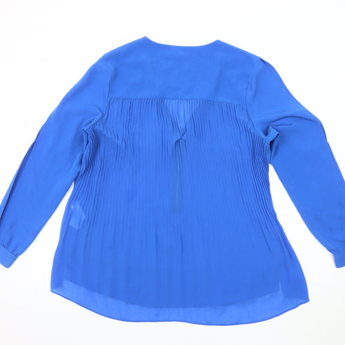 Star by Julien Macdonald Women's Blue Tunic Blouse, Size 14