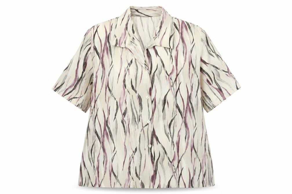Front view of Your Sixth Sense Women's Multicoloured Button-Up Shirt