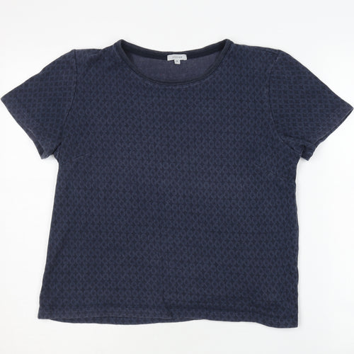 Jigsaw Women's Blue Medium Crew Neck T-Shirt