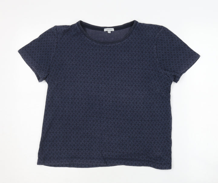 Jigsaw Women's Blue Medium Crew Neck T-Shirt