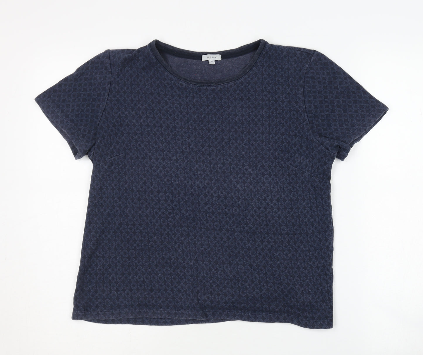 Jigsaw Women's Blue Medium Crew Neck T-Shirt
