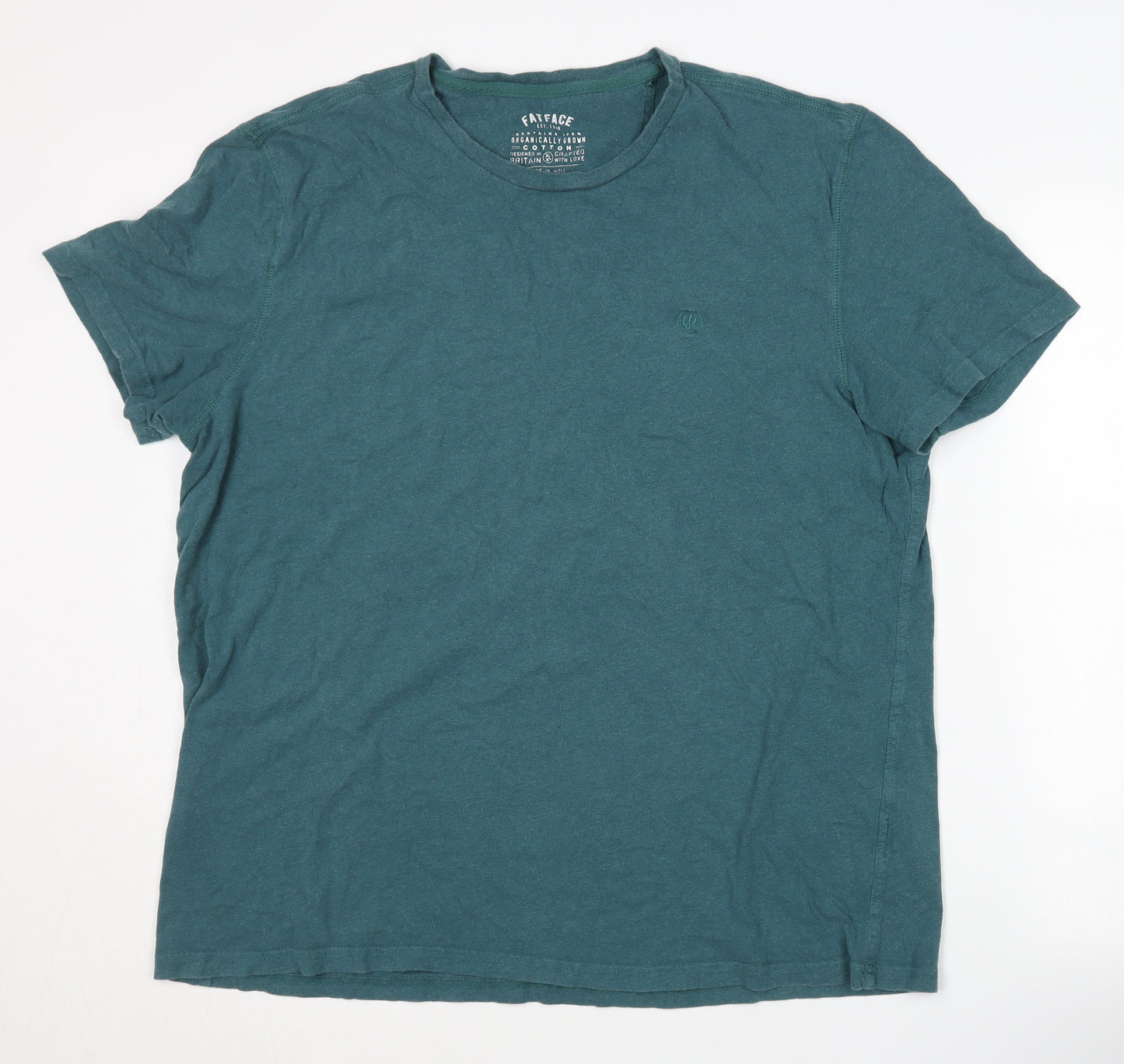 FatFace Men's Green Short Sleeve T-Shirt XL