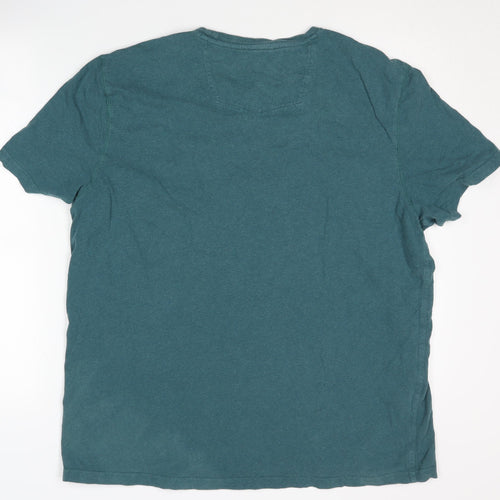 FatFace Men's Green Short Sleeve T-Shirt XL