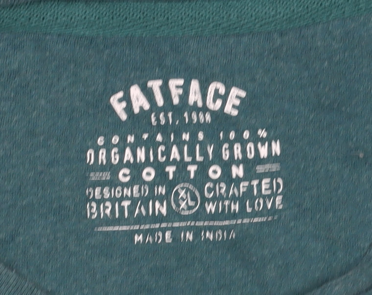 FatFace Men's Green Short Sleeve T-Shirt XL
