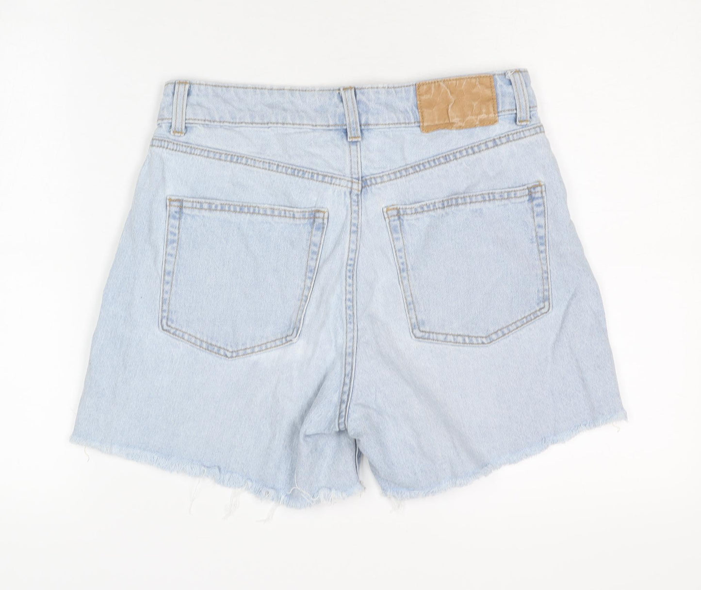 H&M Women's Blue Cut-Off Denim Shorts, Size 10