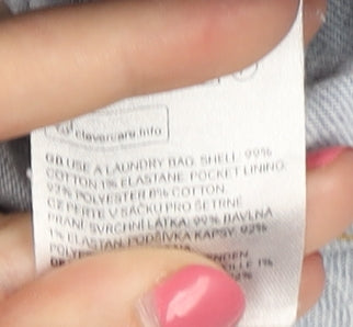 H&M Women's Blue Cut-Off Denim Shorts, Size 10