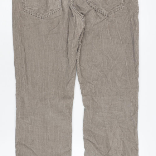 Marks and Spencer Men's Beige Corduroy Trousers Size 32
